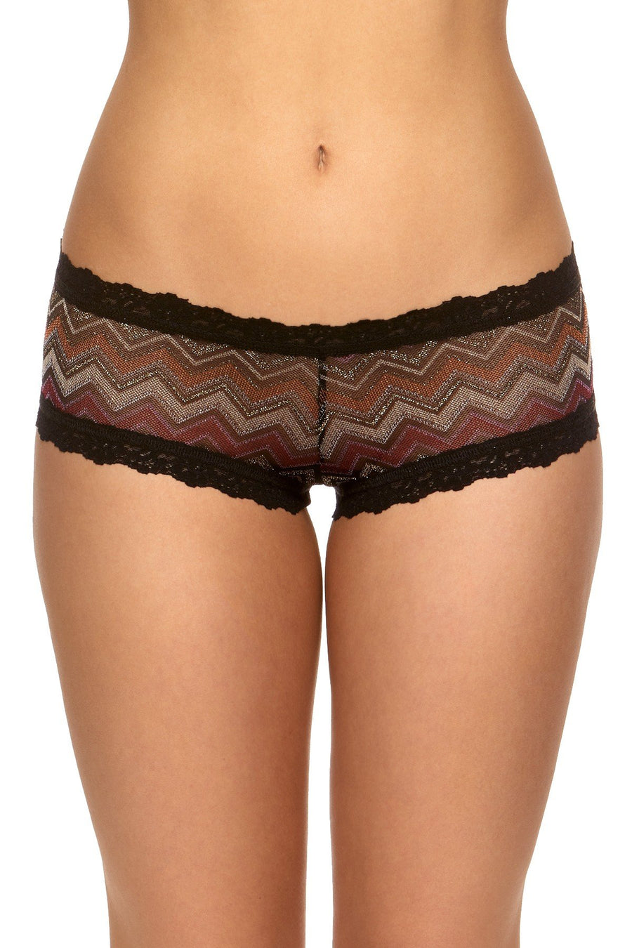 Hanky Panky Black/Multi Ziggy Boyshort