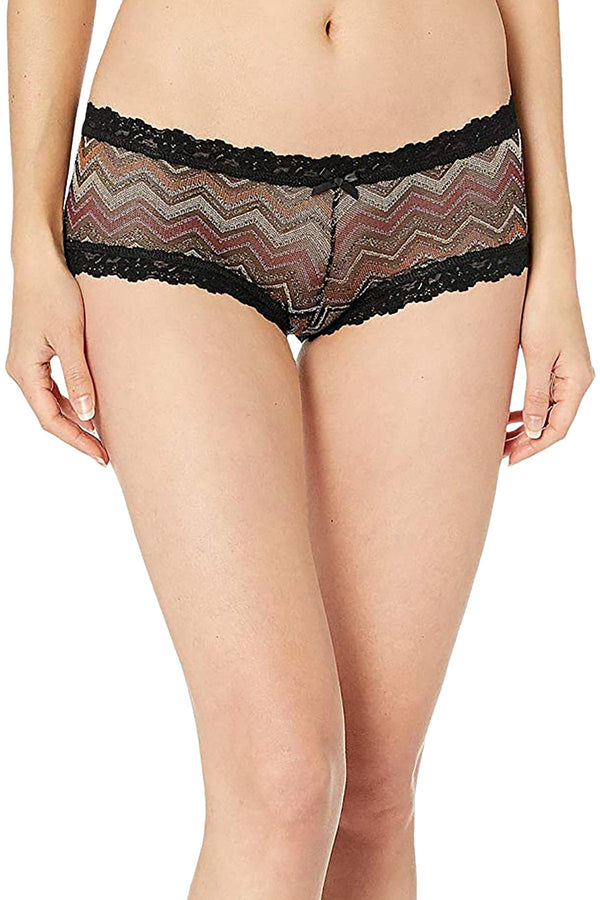 Hanky Panky Black/Multi Ziggy Boyshort