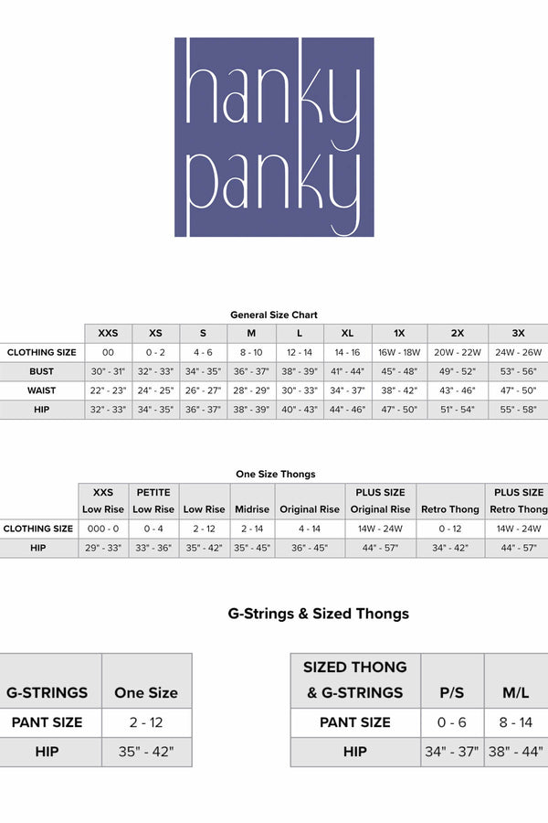Hanky Panky Red/Multi Its a Wrap Sheer/Lace Bikini Brief
