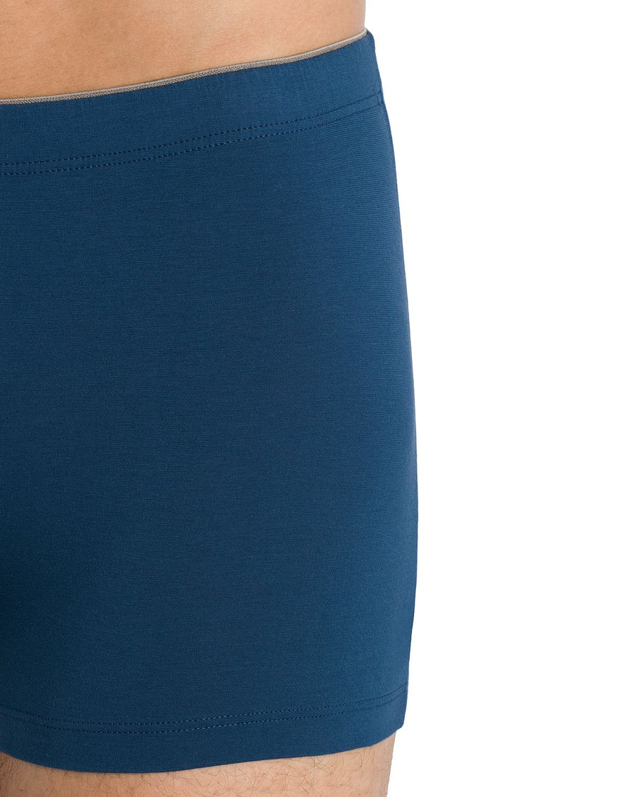 Hanro Cotton Superior Boxer Briefs Dark Sea