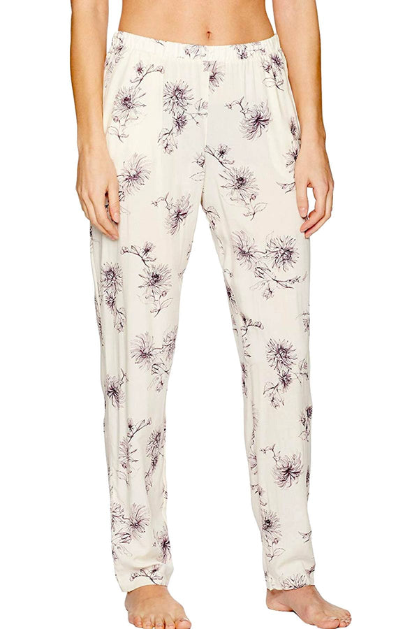 Hanro of Switzerland Fragile-Flower Printed Camille Modal Lounge Pant
