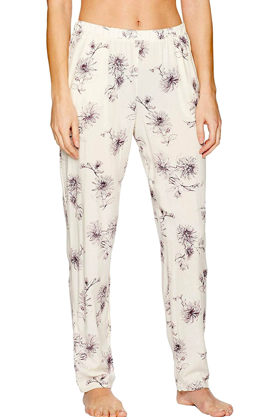Hanro of Switzerland Fragile-Flower Printed Camille Modal Lounge Pant