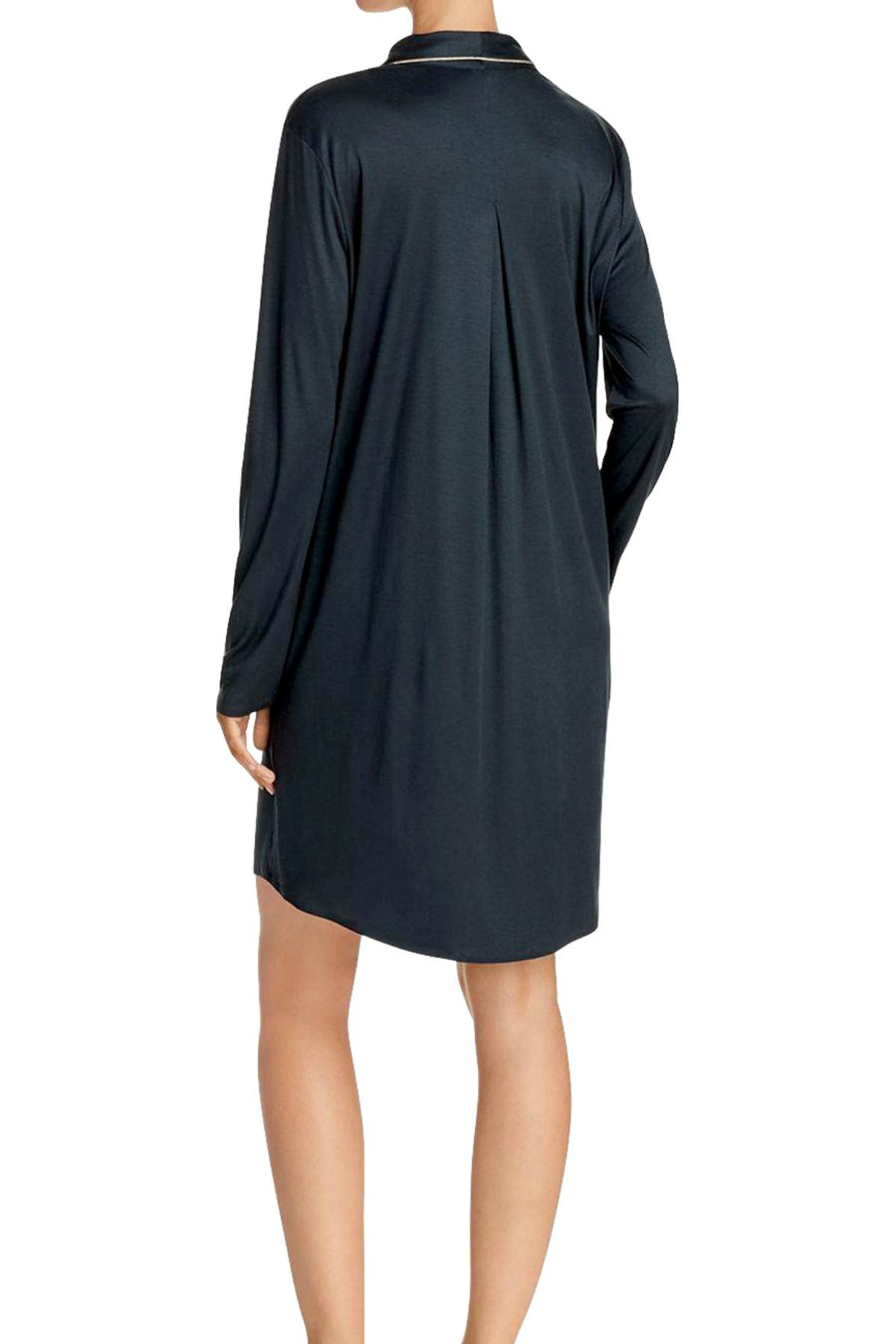 Hanro of Switzerland Pine Florentine Long-Sleeve Nightshirt