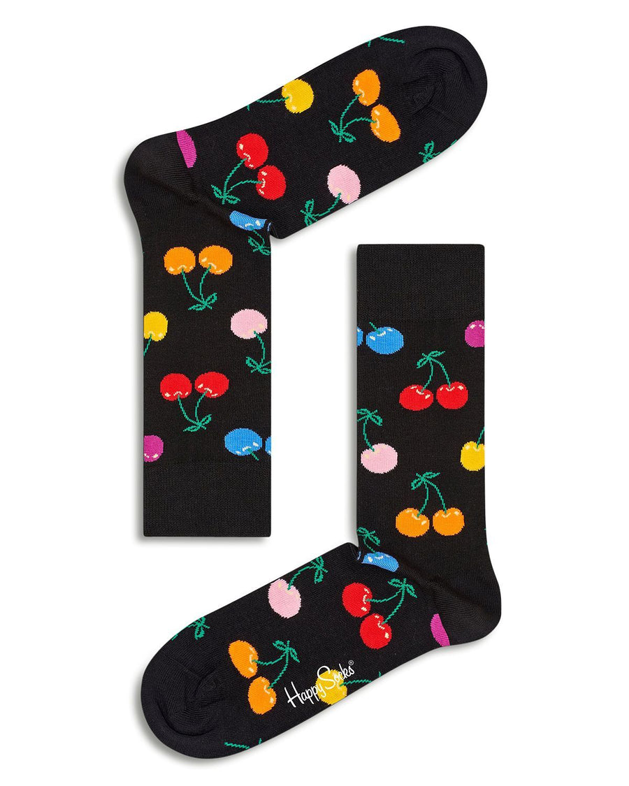 Happy Socks Cherry Sock Black