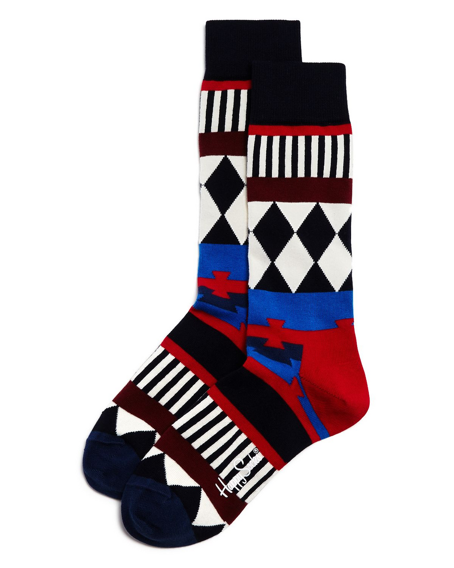 Happy Socks Disco Tribe Anniversary Socks Navy