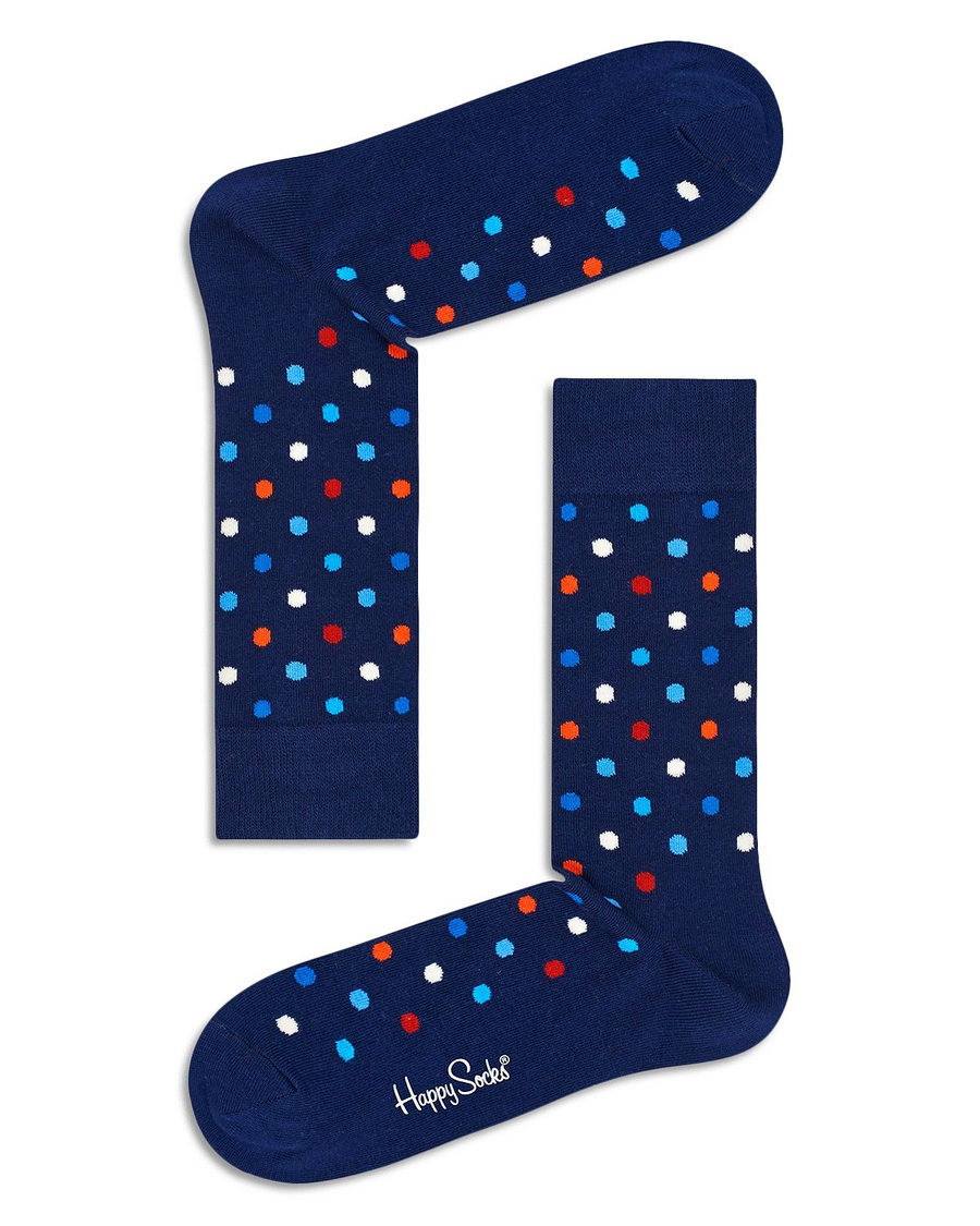 Happy Socks Dot Socks Navy Multi