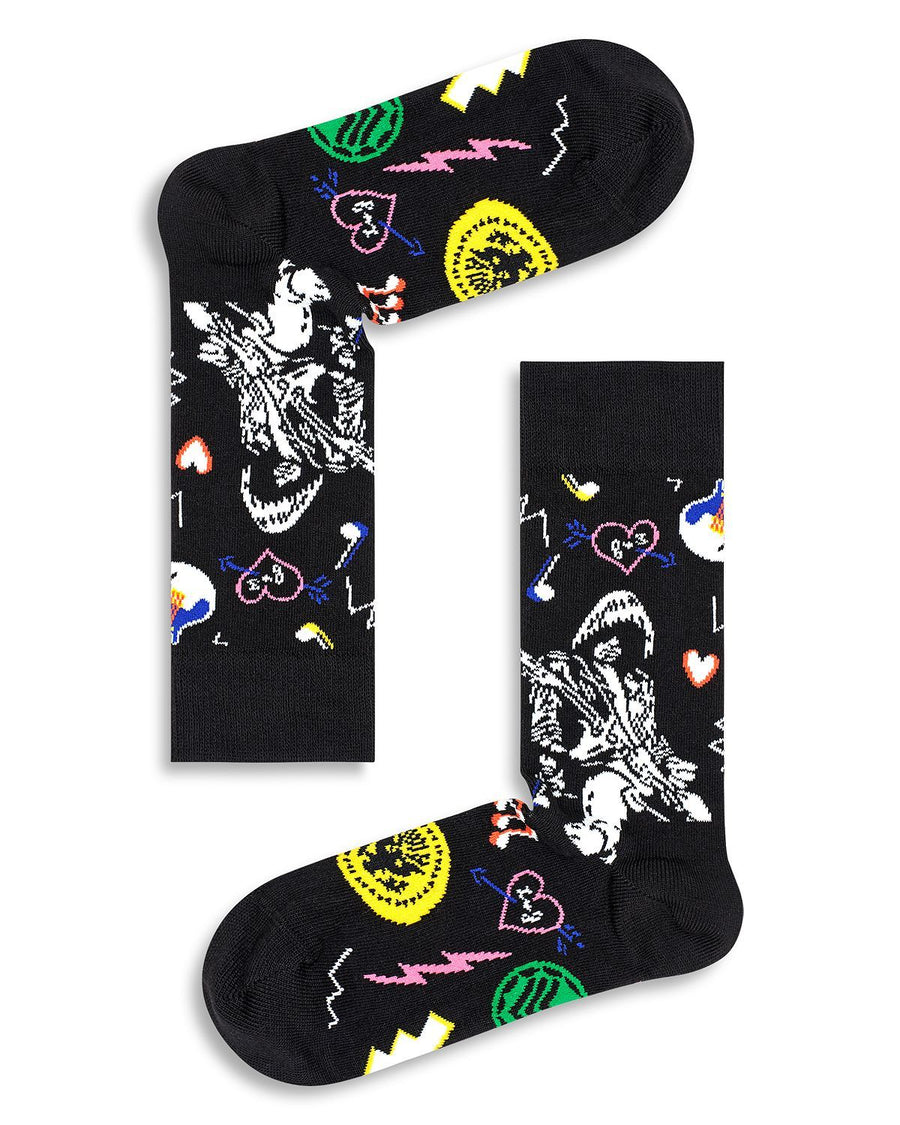 Happy Socks Linda & Johnny Guitar Socks Black