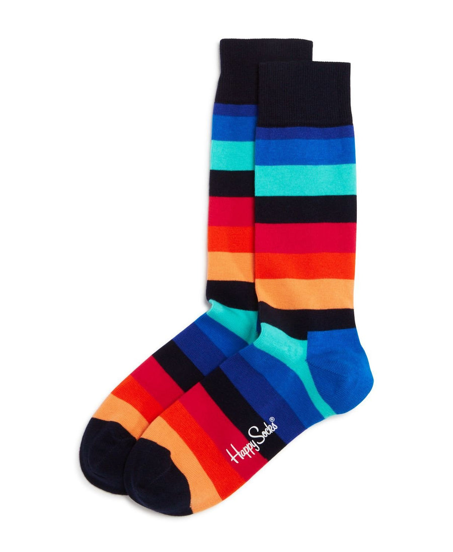 Happy Socks Striped Socks Blue Multi