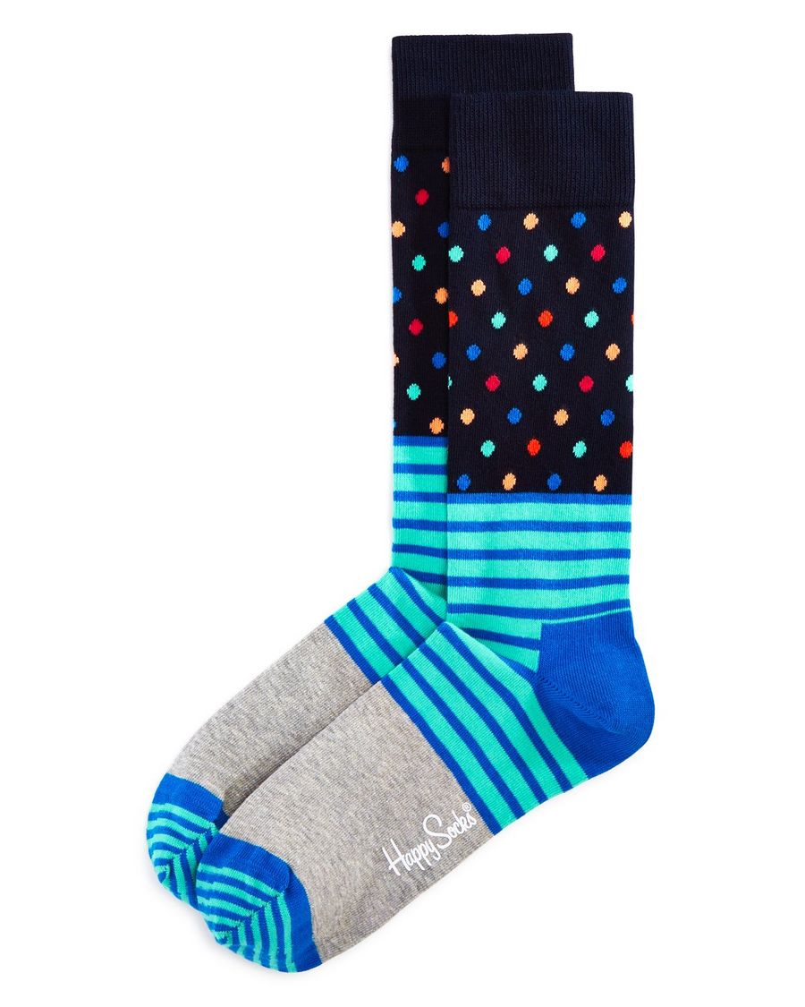 Happy Socks Stripes And Dots Socks Blue