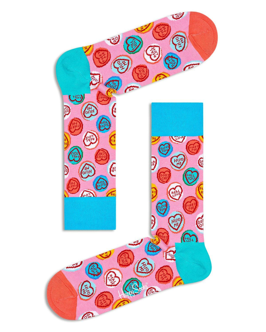 Happy Socks Sweet Hearts Socks Pink