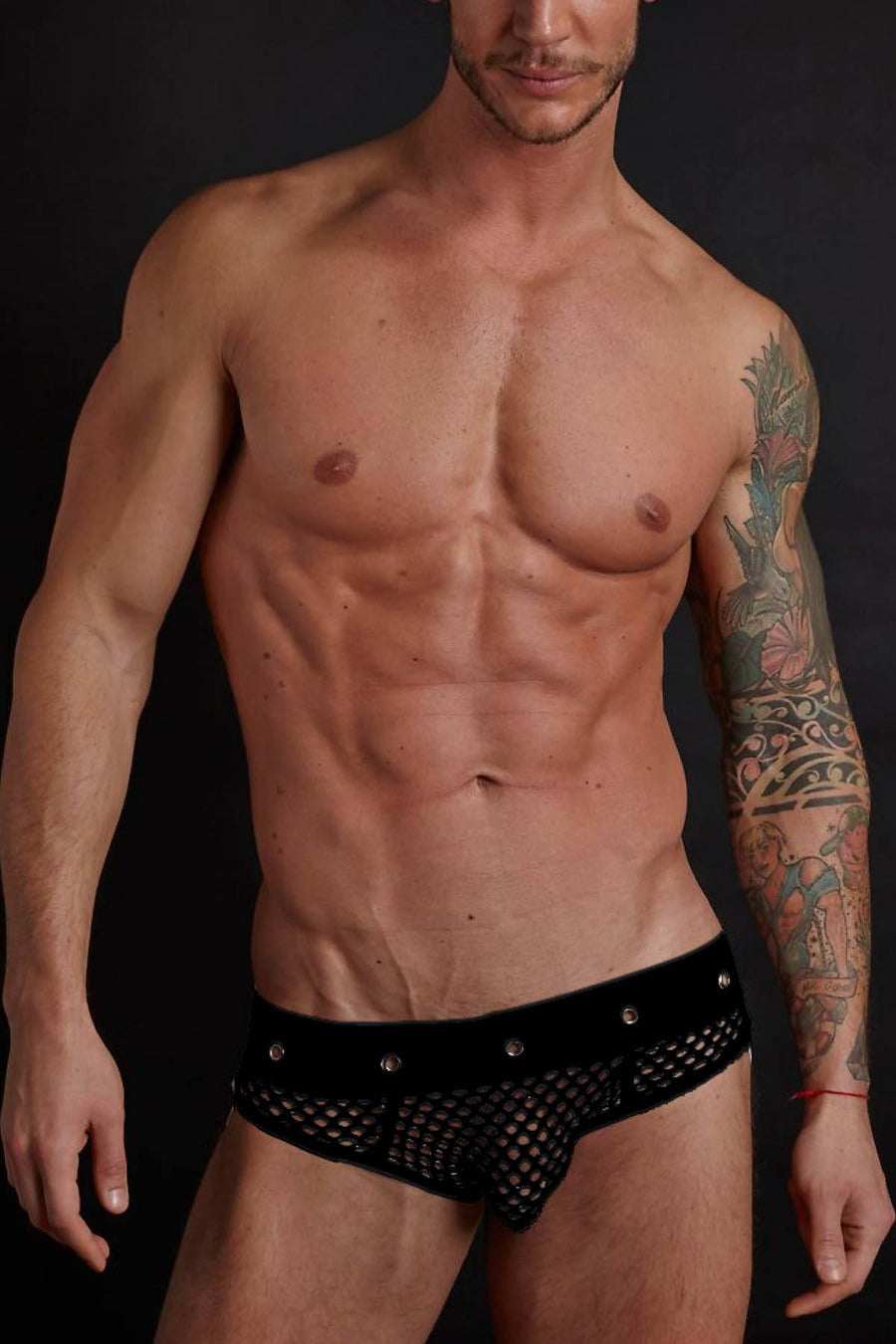 Hardwear Black Grommet Jockstrap