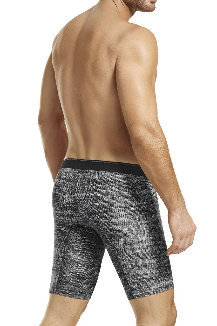 Hawai Black Knit-Print Boxer Brief