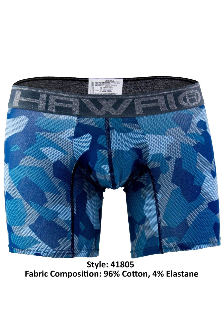 Hawai Blue Geo Camouflage Boxer Brief
