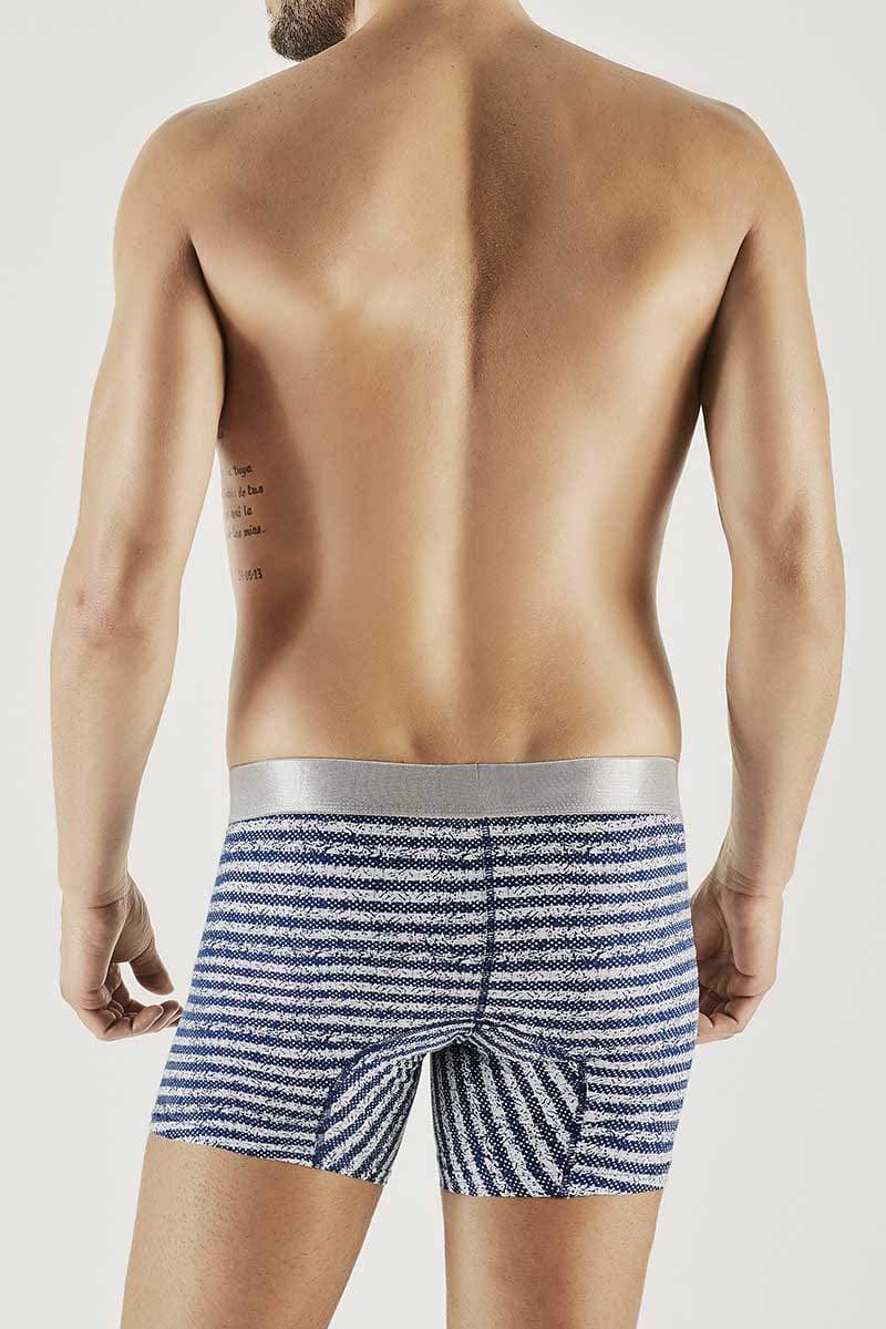 Hawai Blue Pixil Stripes Boxer Brief
