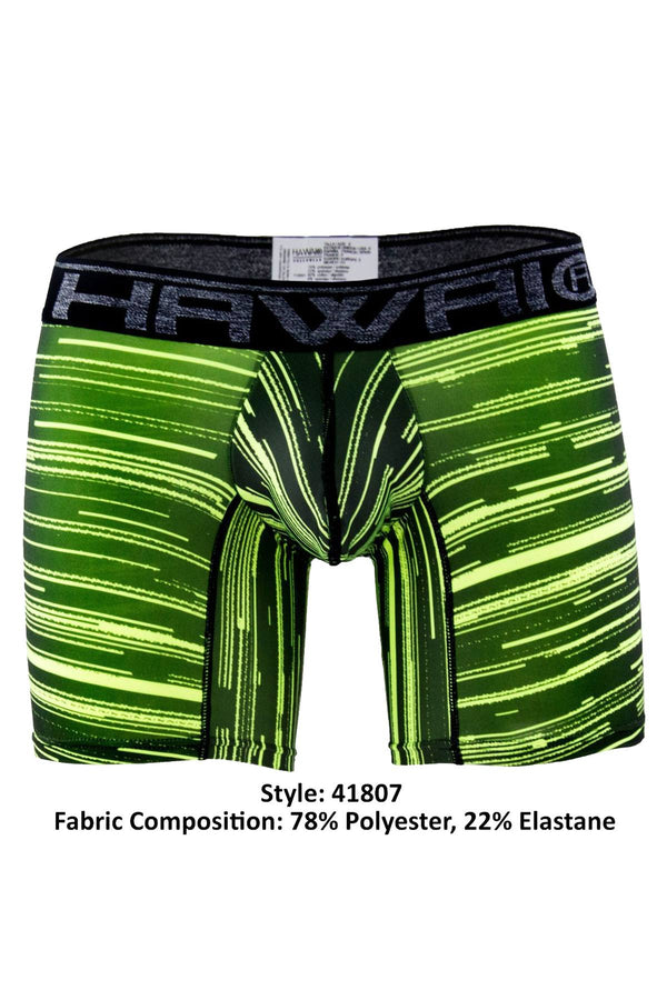 Hawai Green Psyche-Digital Printed Boxer Brief