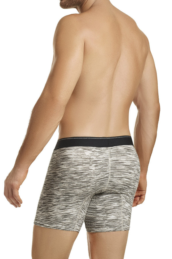 Hawai Grey Heathered-Print Boxer Brief