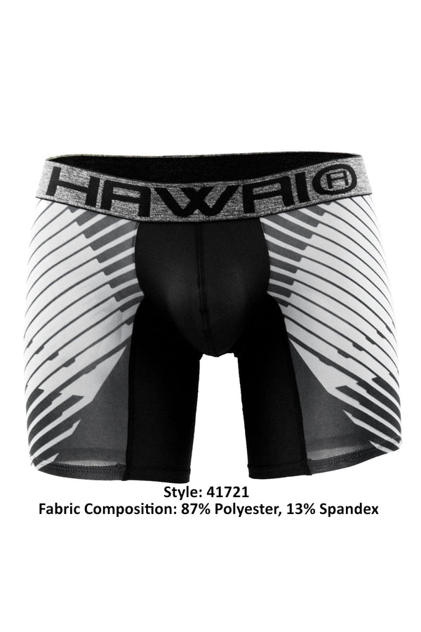 Hawai Grey Sporty Stripe Boxer Brief