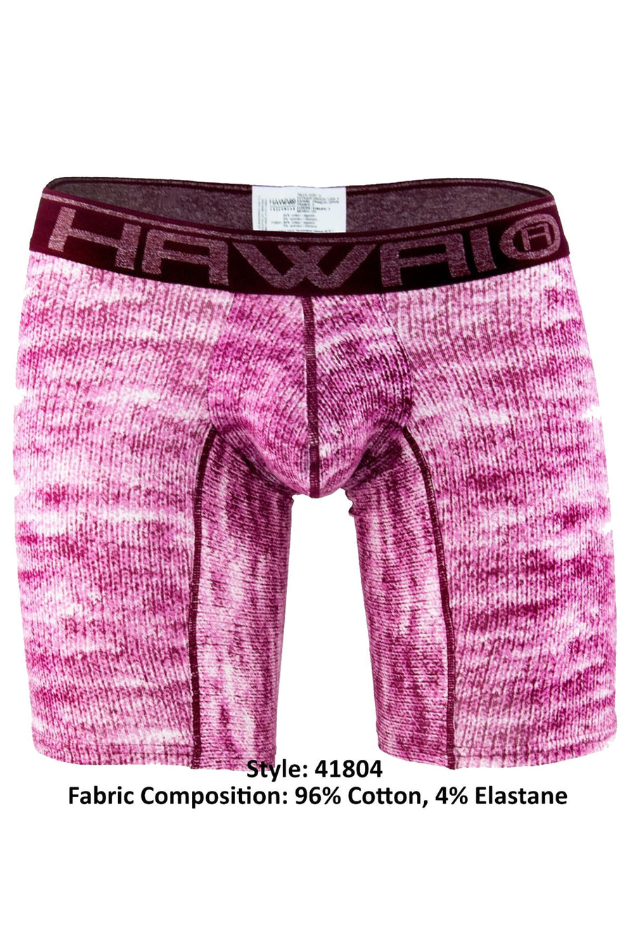 Hawai Red Knit-Print Boxer Brief