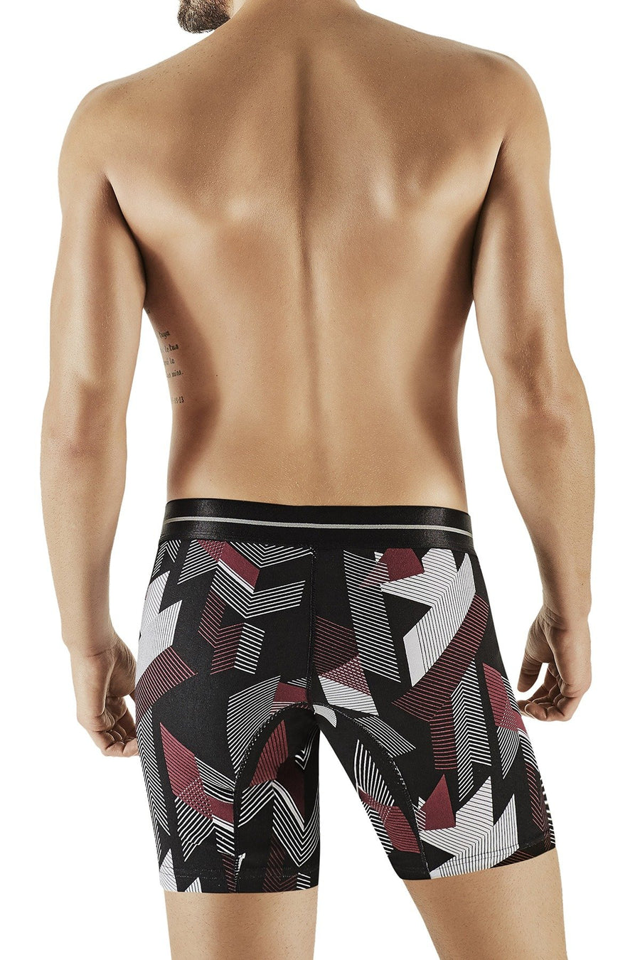 Hawai Red Psychedelic Geo-Print Boxer Brief
