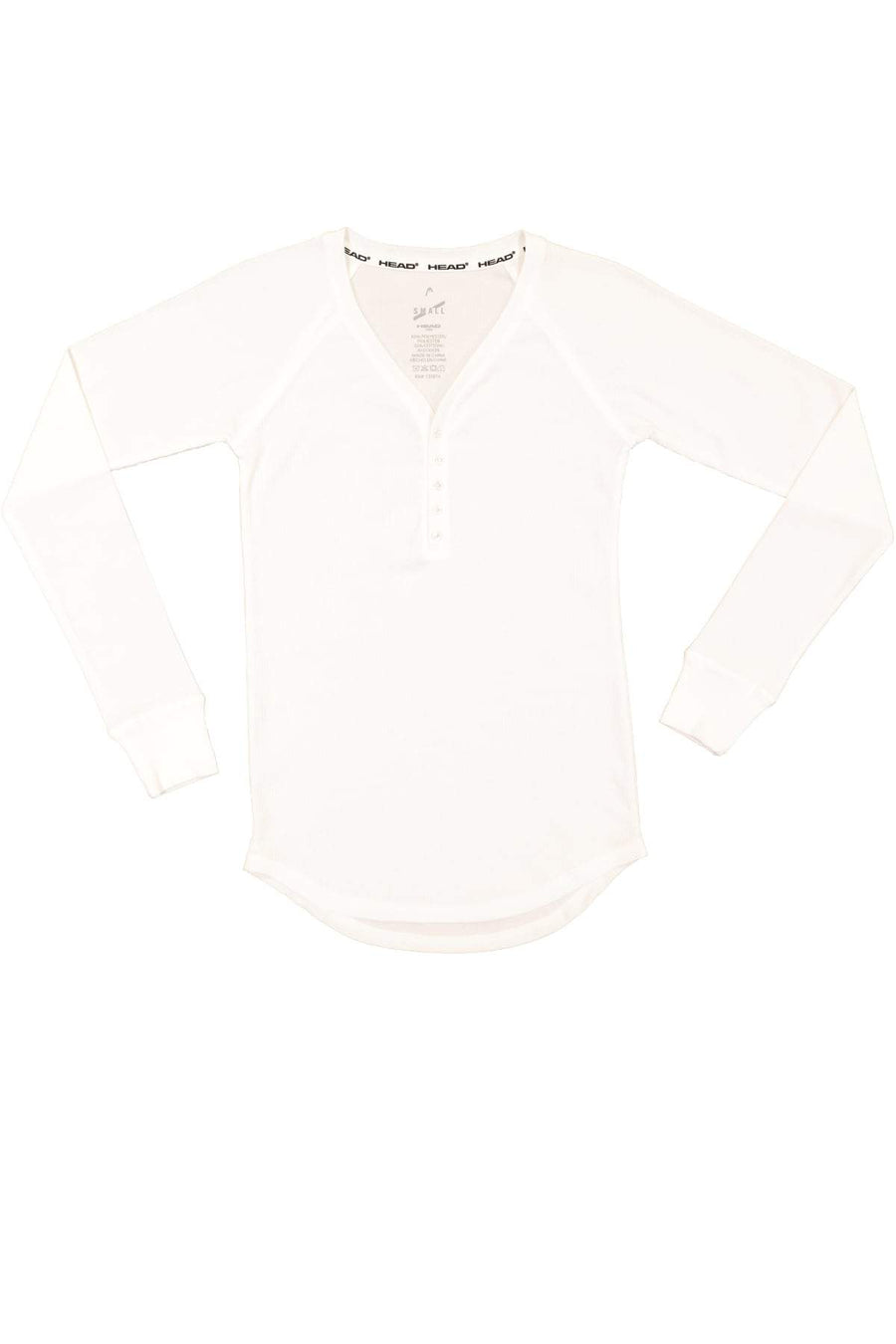 Head 2pc Feeder Stripe & Real White Ladies Henley Pajama Set