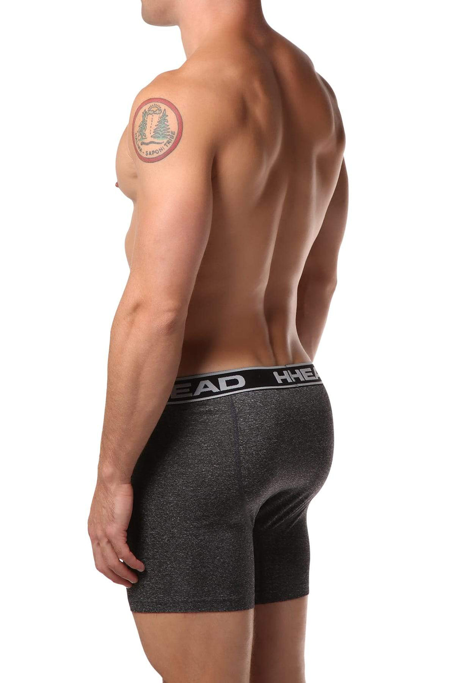 Head Dark Grey Marl Boxer Brief