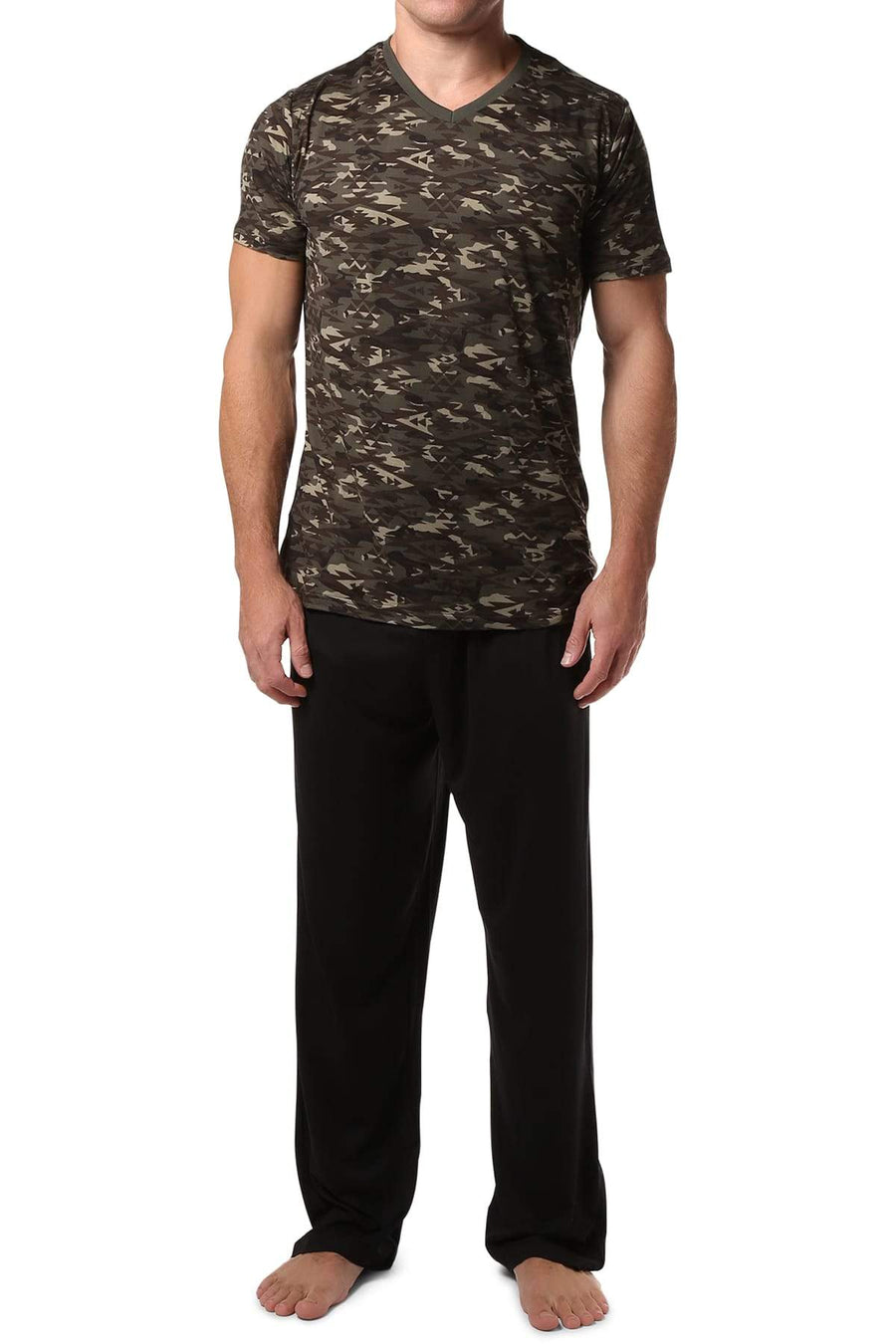 Head Green Aztec Camouflage Ultra Soft Lounge Set