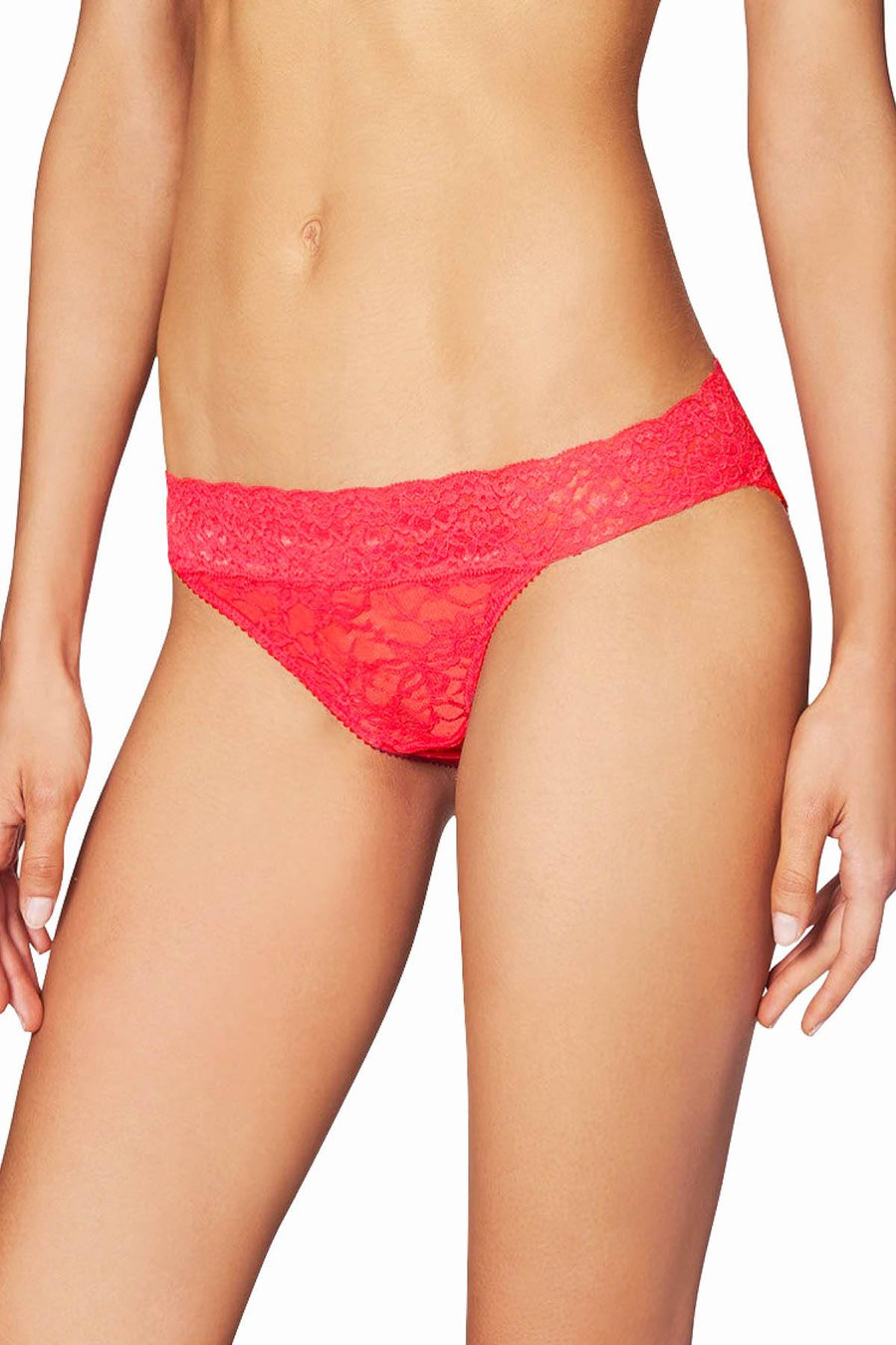 Heidi By Heidi Klum Neon-Flamingo Stretch Keyhole Bikini