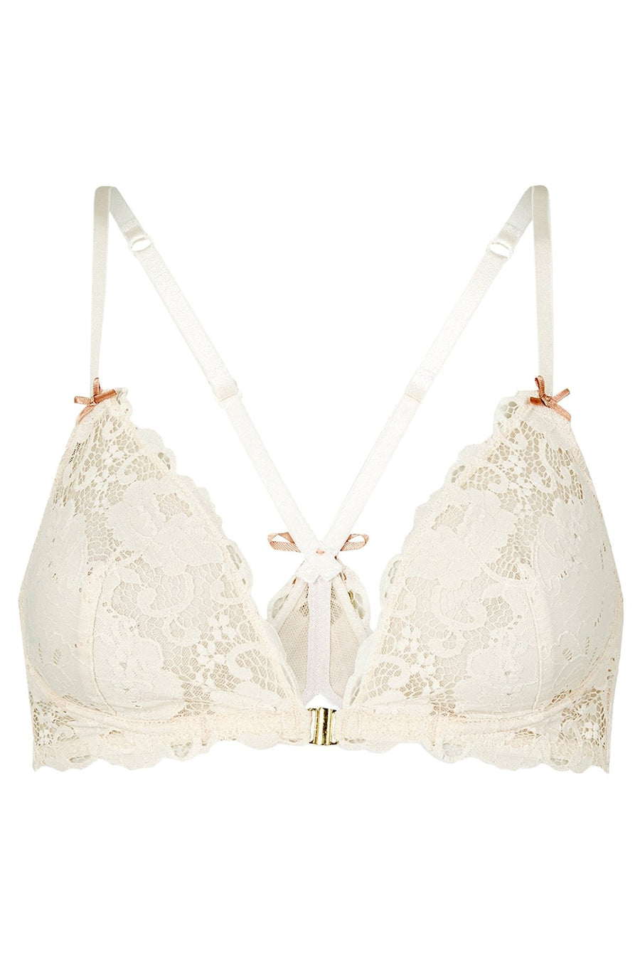 Heidi Klum Intimates Gardenia/Scallop-Shell Made-in-Eden Demi Wire Bralette