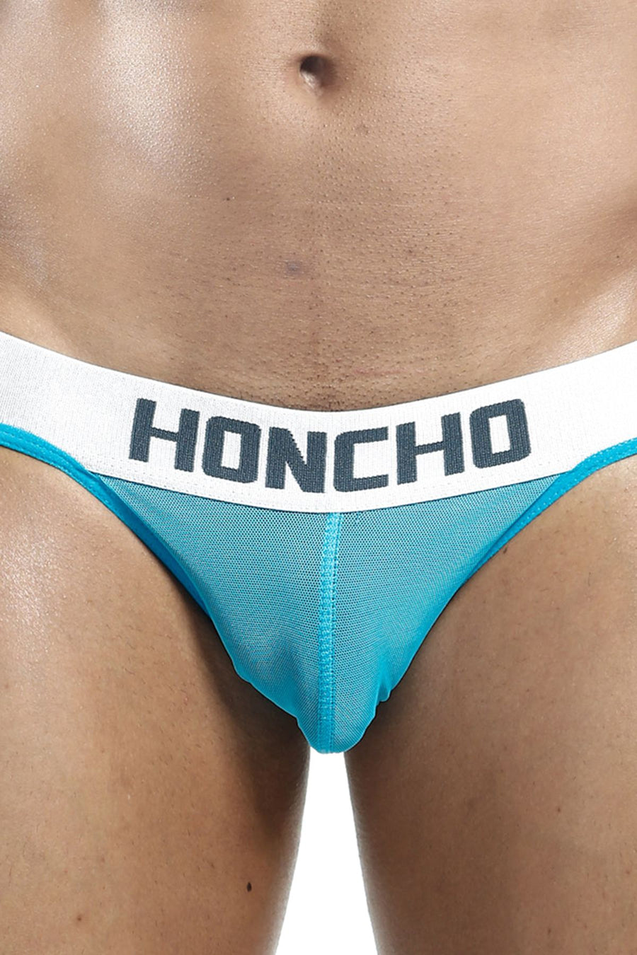 Honcho Turquoise Mesh Thong