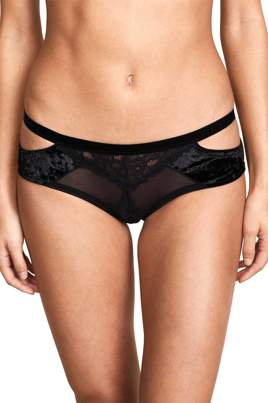 Honeydew Black Isabella Cut-Out Bikini Brief