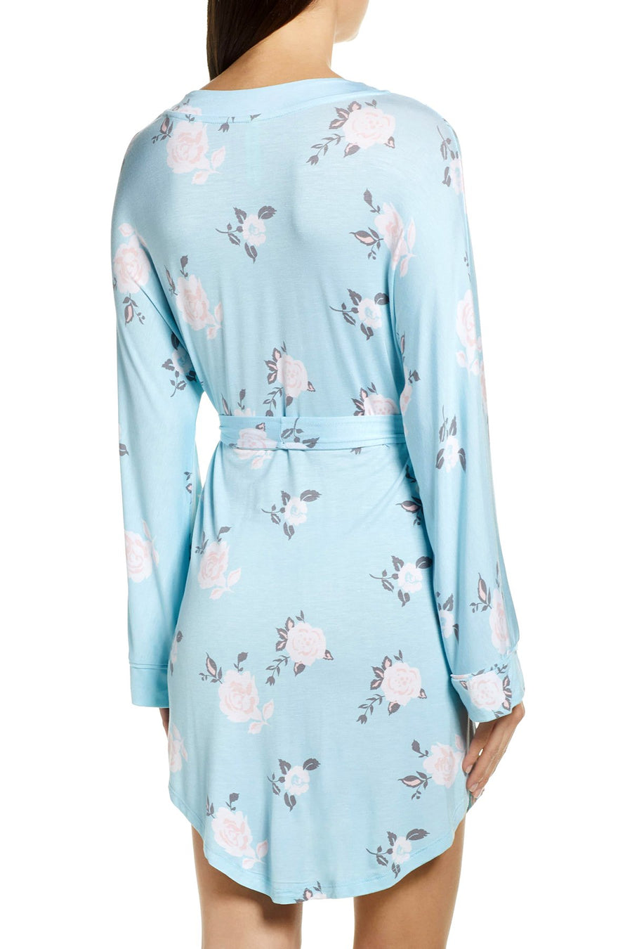 Honeydew Intimates Blue/Blushing-Floral All-American Robe
