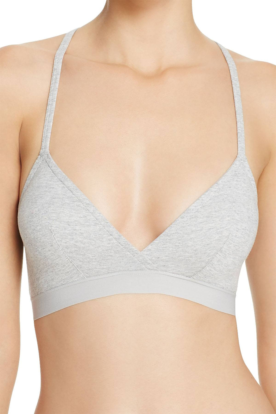 Honeydew Intimates Heather-Grey Allie Lace Racerback Bralette