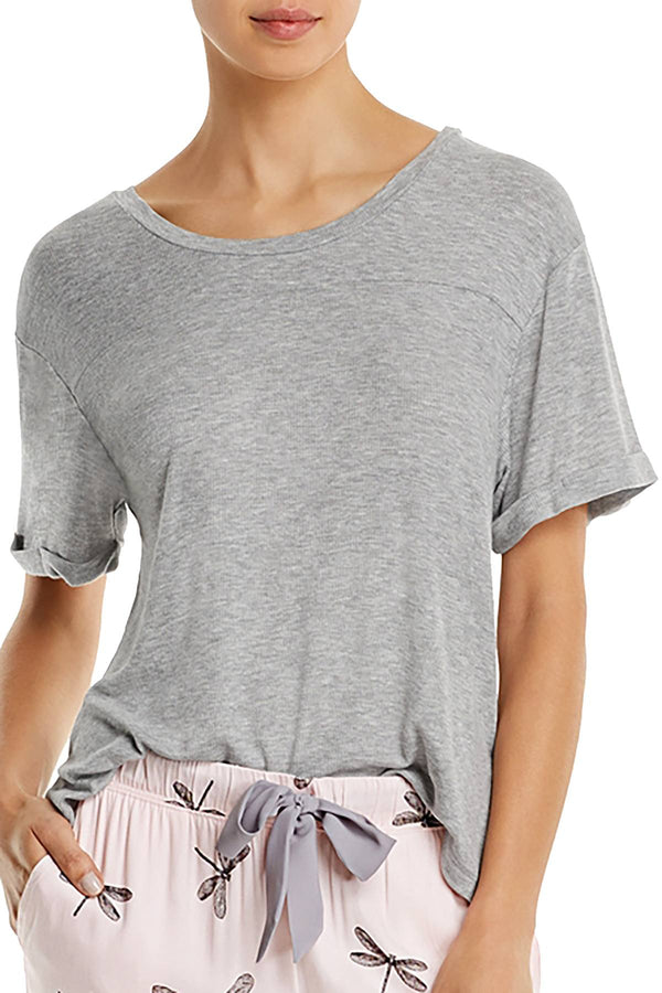 Honeydew Intimates Sake-Grey Breakaway Rib Lounge Tee