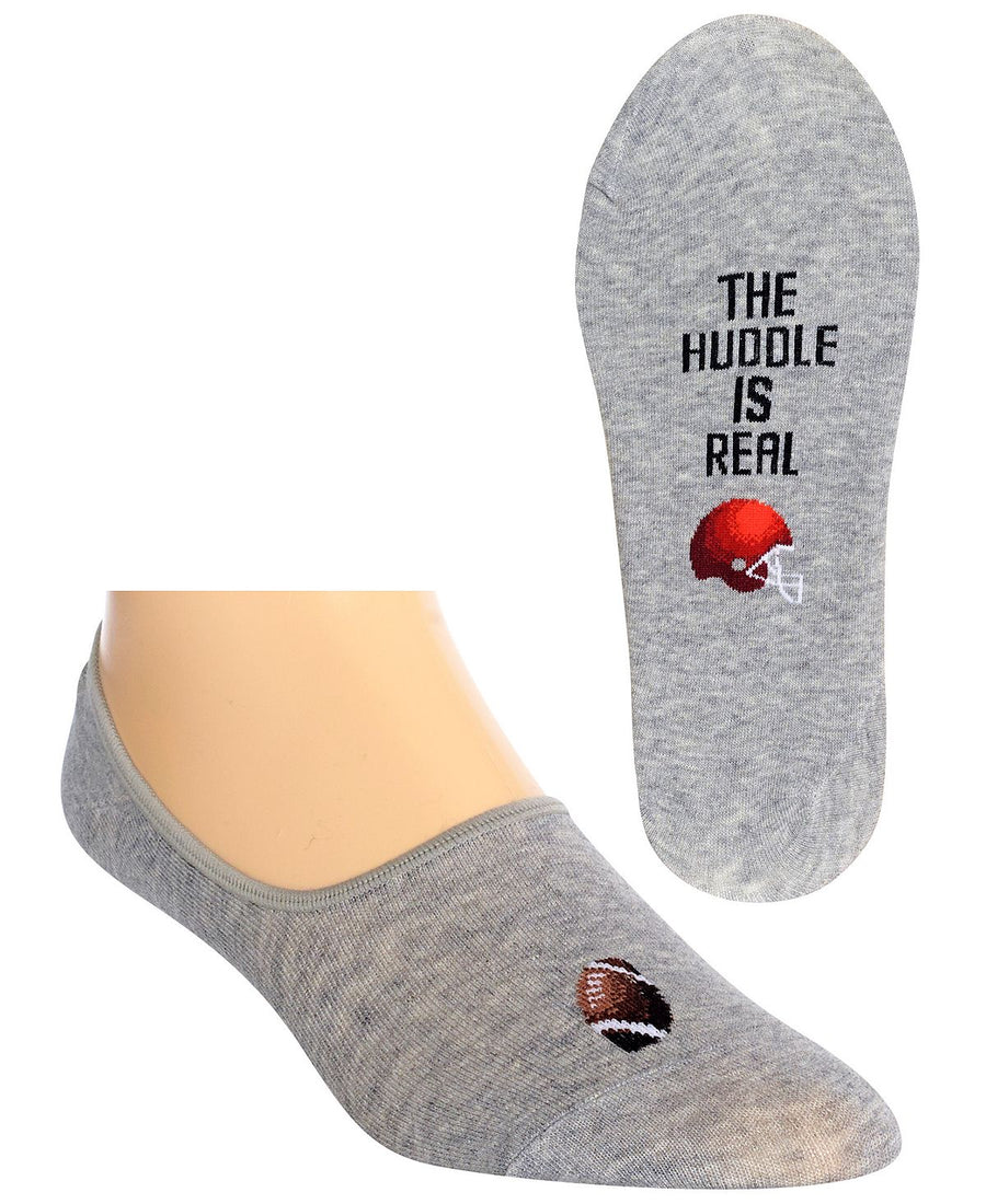 Hot Sox Socks Football Liner Sweatshirt Grey Heather