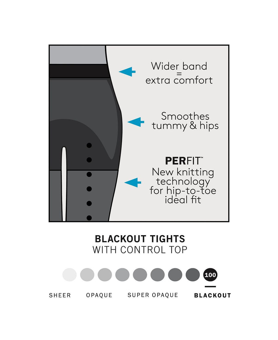 Hue control-top Blackout Tights Black