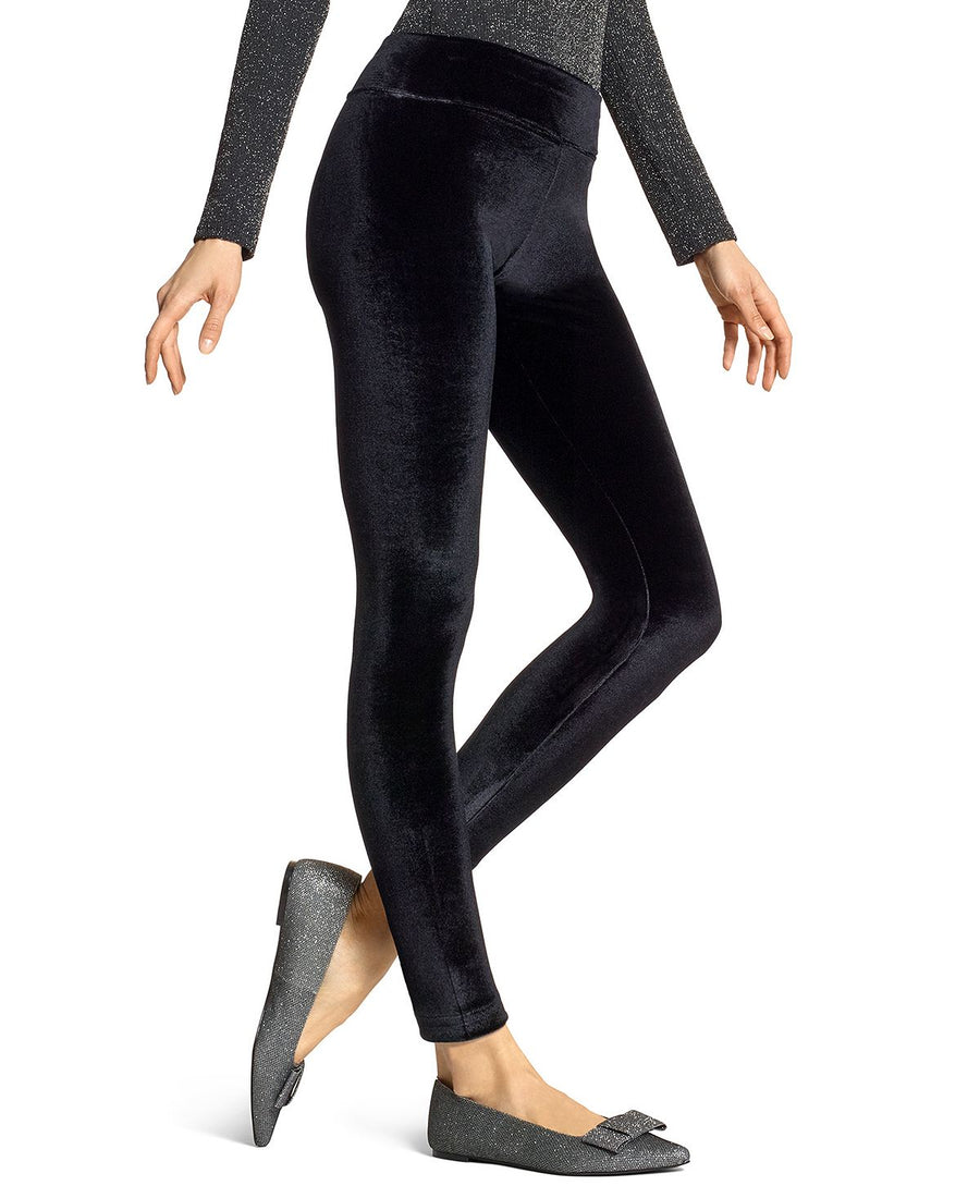Hue plus Velvet Leggings Black