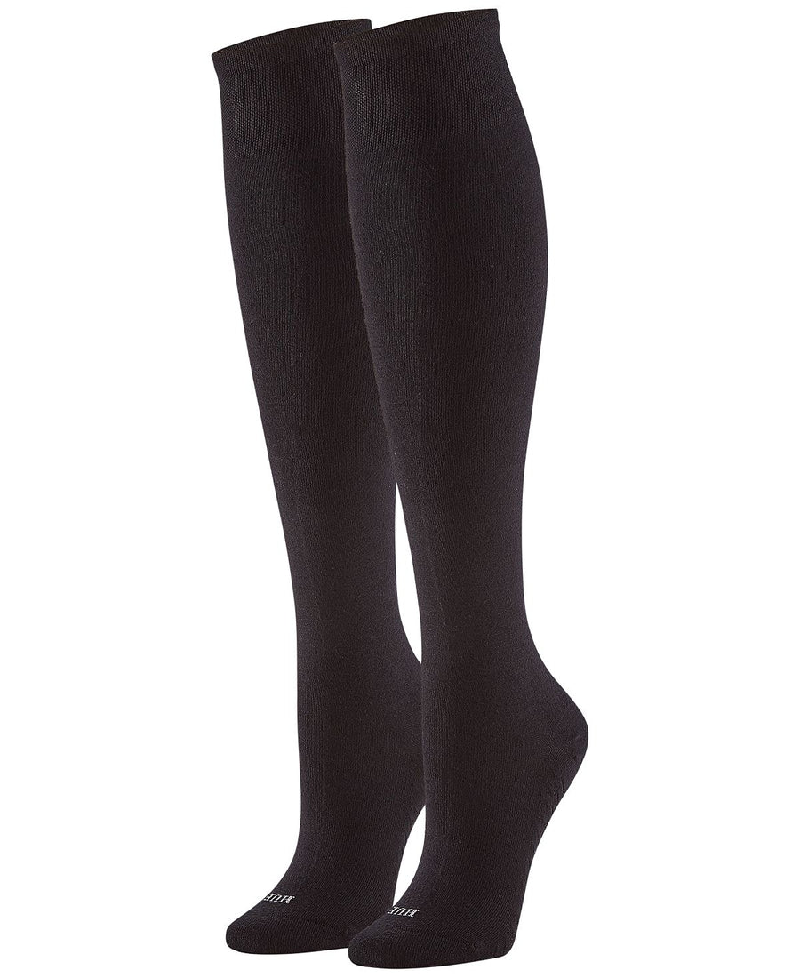 Hue wo 3-pk. Massaging Sole Knee Sock Black Pack