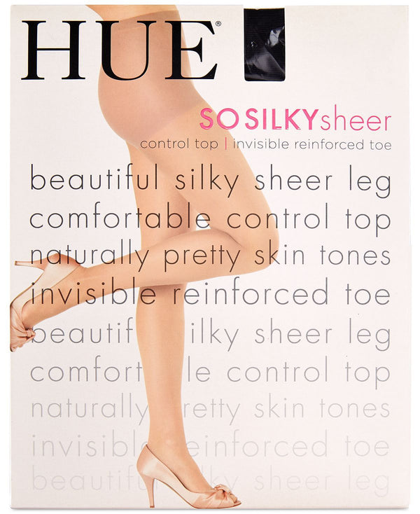 Hue wo Control Top Silky Sheer Tights Hosiery Natural (Nude 5)