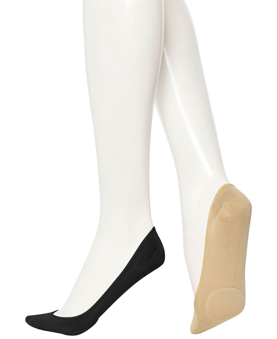 Hue wo Padded Hidden Microfiber Liner Socks Cream