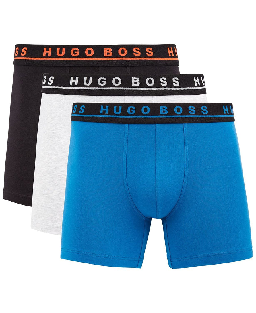 Hugo Boss Hugo 3-pk. Boxer Briefs Aqua/grey/black