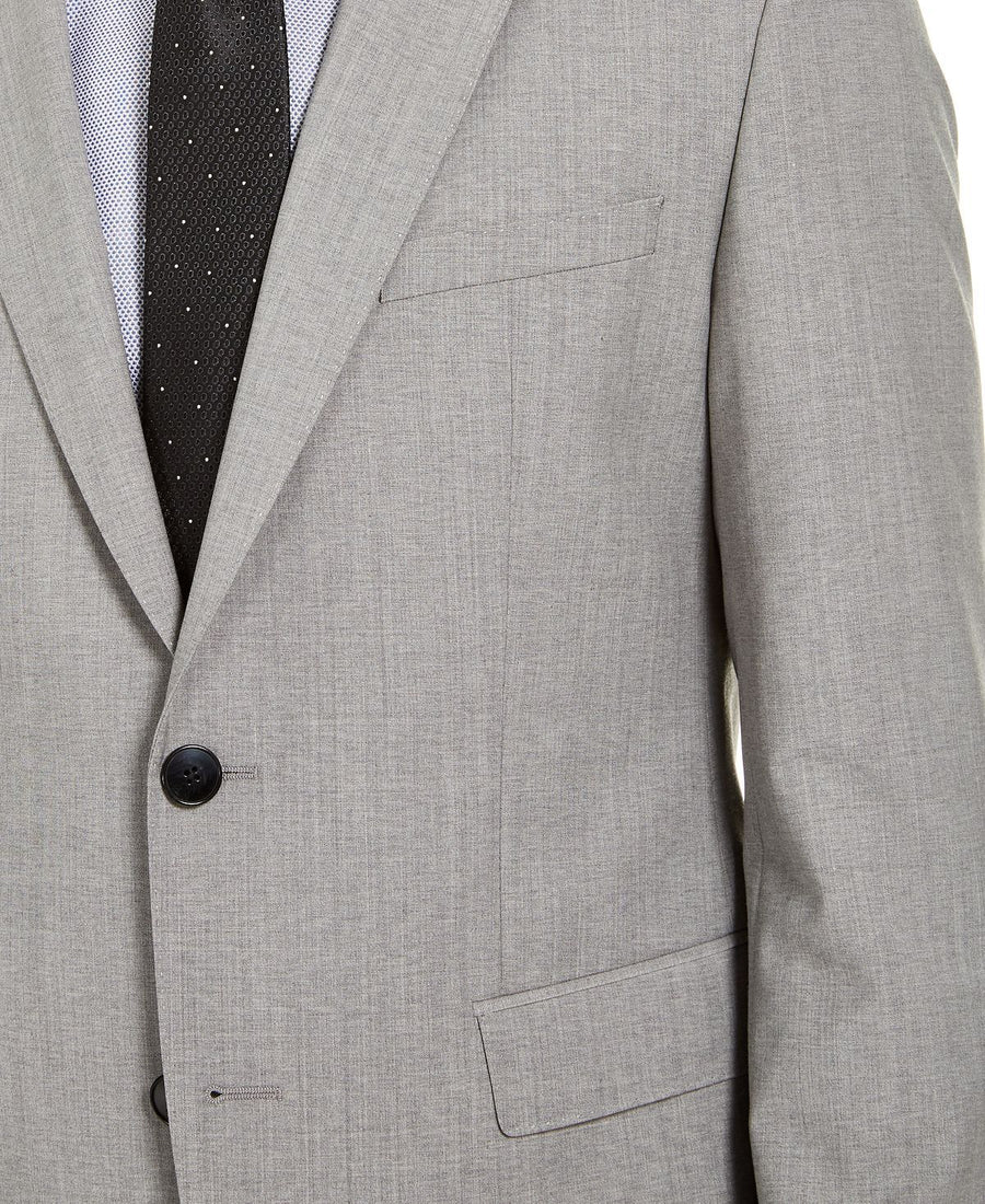 Hugo Modern-fit Stretch Suit Separate Jackets Light Grey Sharkskin