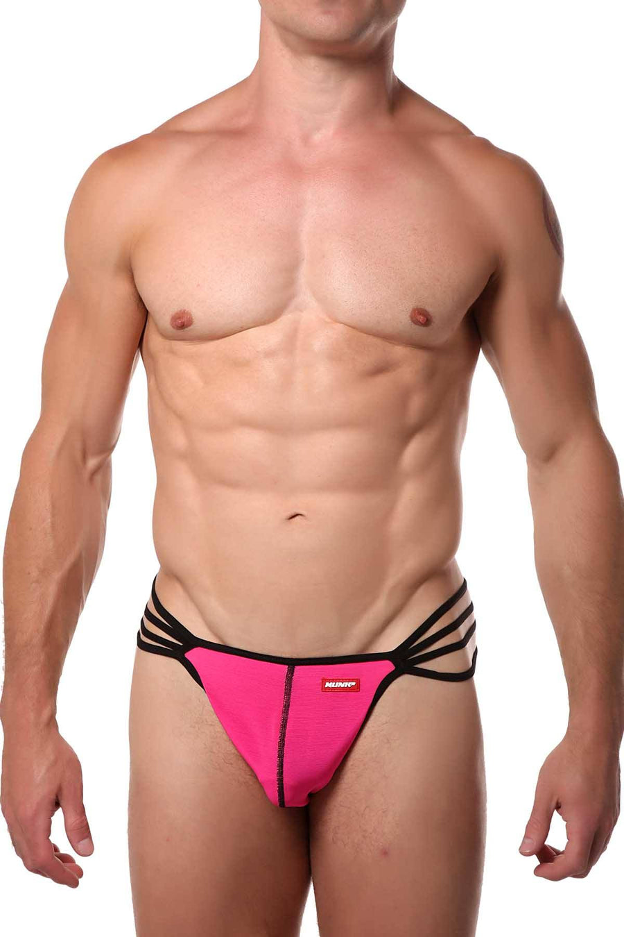 Hunk² Hot Pink Sheer Mesh Chaos Aurore² Thong