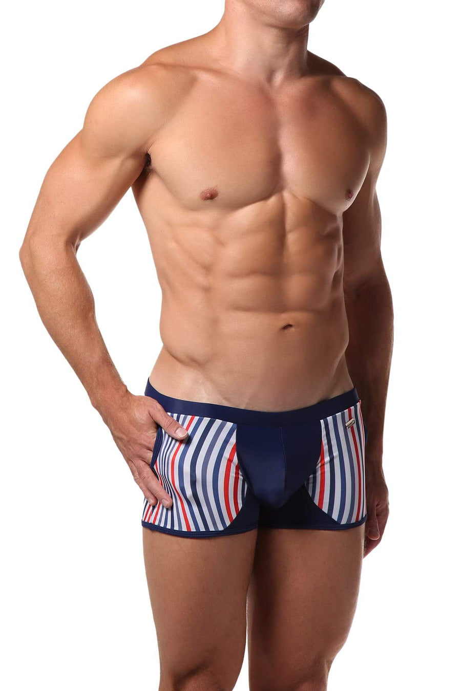 Hunk² Navy/Red/White Apollo Bleu² Boxer Trunk
