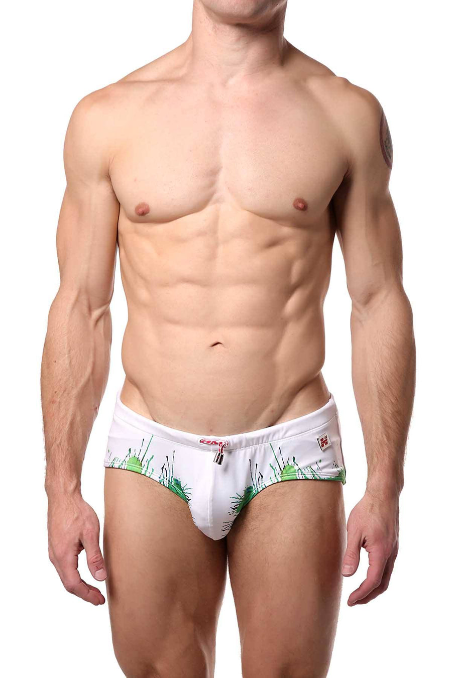 Hunk² White/Green Alphae Carioca² Swim Brief