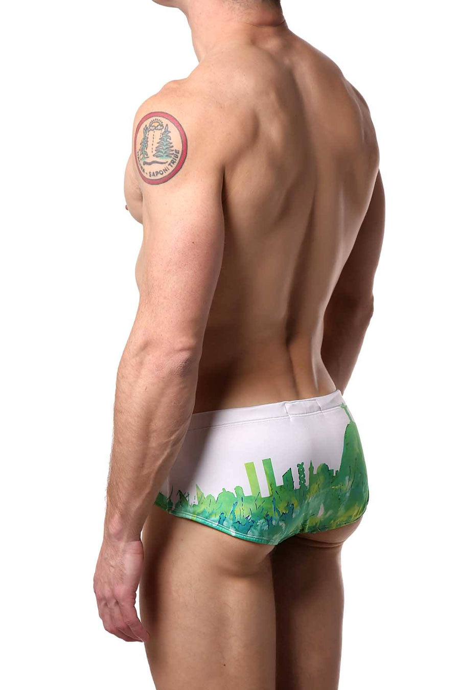 Hunk² White/Green Alphae Carioca² Swim Brief