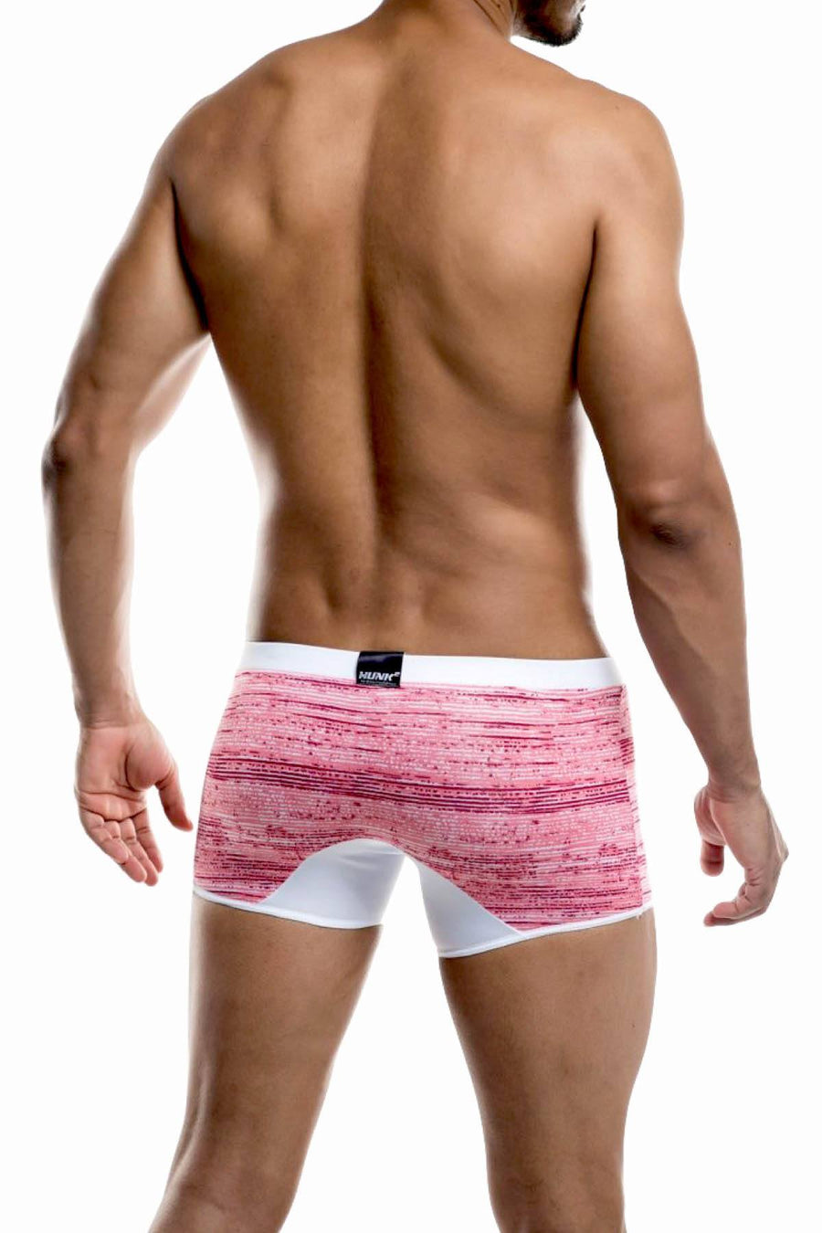 Hunk² White/Pink Apollo Cerise² Boxer Trunk