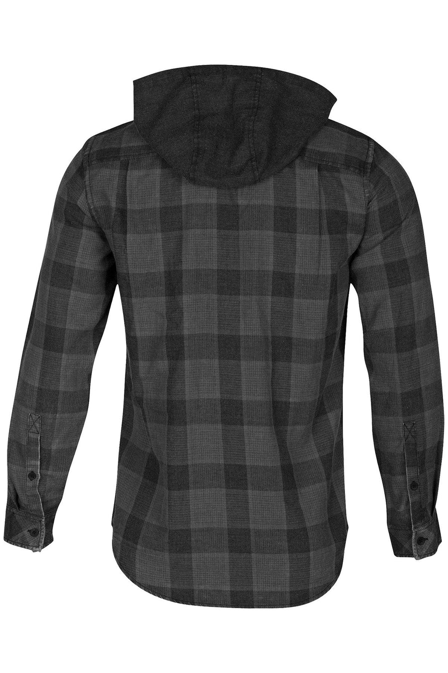 Hurley Black/Grey Landon Hooded Button Up Shirt