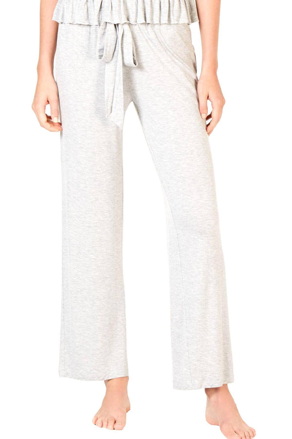 INC International Concepts Heather Grey Ultra Soft Knit Ruching Lounge Pant
