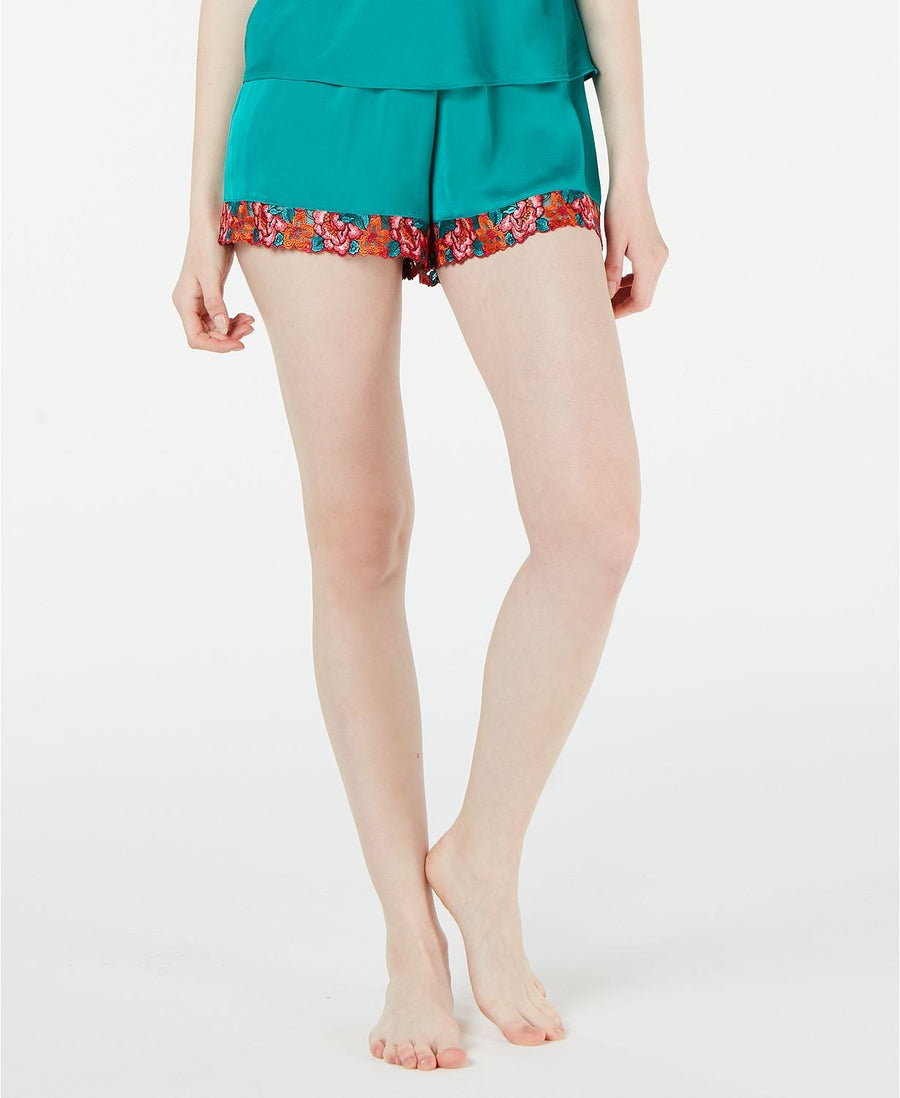INC International Concepts Inc Embroidered Pajama Shorts  Neo Jade