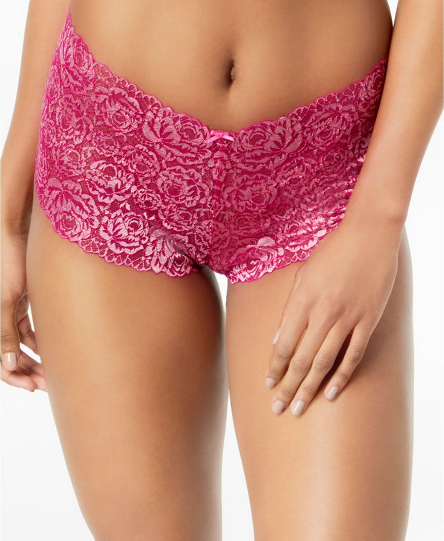 INC International Concepts Lace Boyshort in Festival Fuchsia